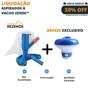 Aspirador de Piscina a Vácuo Zende™ + BRINDE EXCLUSIVO