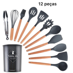 Conjunto de Utensílios Silicone KitchenGlow