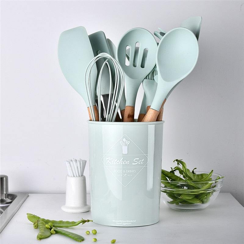 Conjunto de Utensílios Silicone KitchenGlow