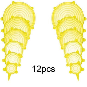 Tampas de Silicone - Jogo 12 Peças