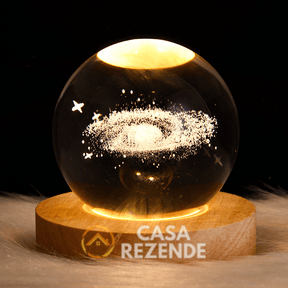 Luminária Decorativa Espacial 3D - Crystal Space Lamp