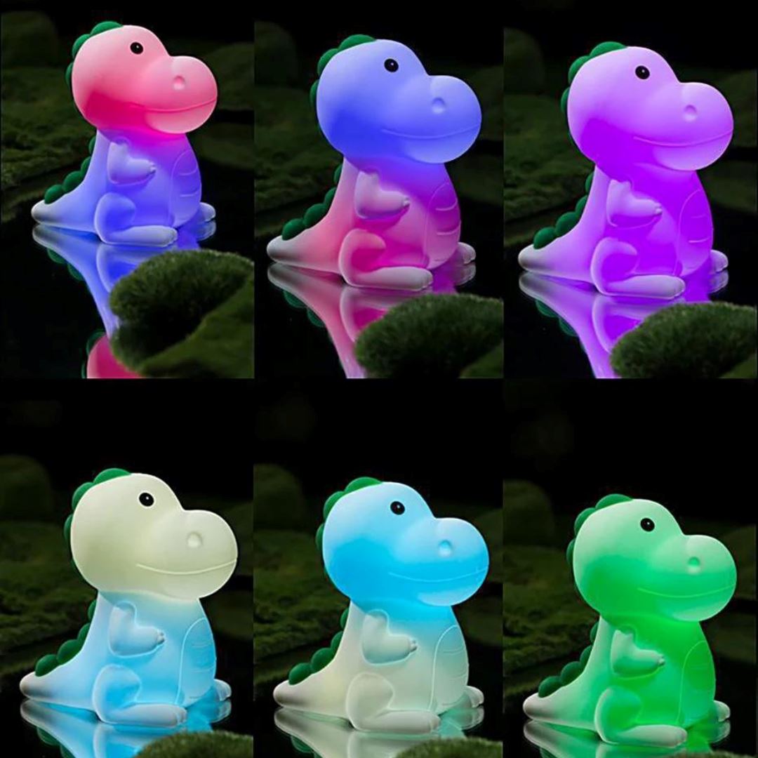 Luminária Infantil em Silicone Dino