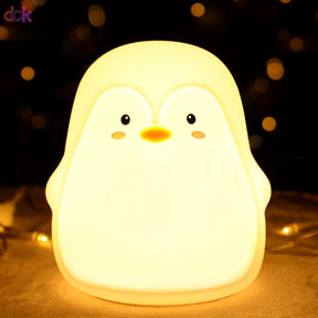 Luminária Infantil em Silicone Pinguim