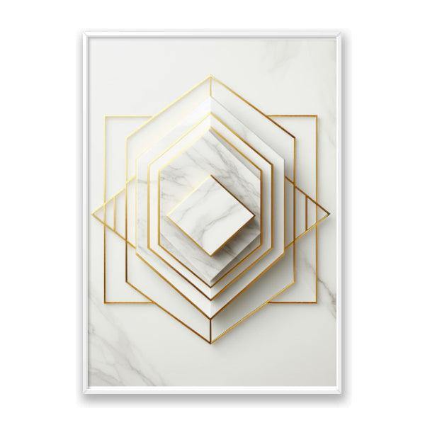 Quadro Caleidoscópio Dourado