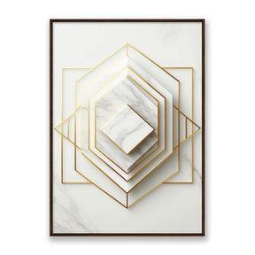 Quadro Caleidoscópio Dourado